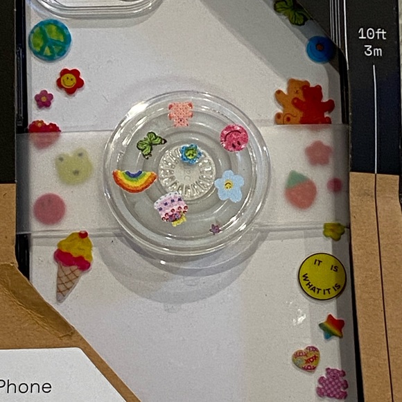 PopSockets Indie Stickers Plant-Based Case with PopGrip for iPhone 14 Plus NWT - Picture 4 of 6